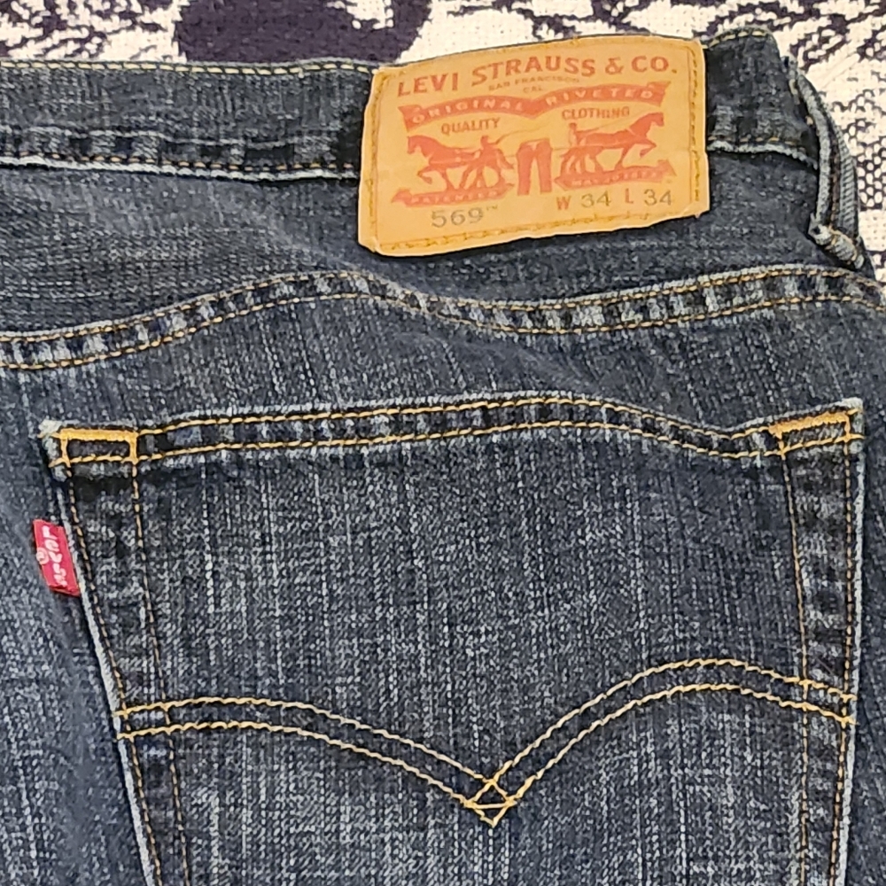 Levi's Men Dark Blue Boot Cut Jeans